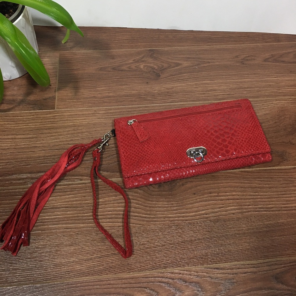 Cabrelli & Co. Red Snake Wallet